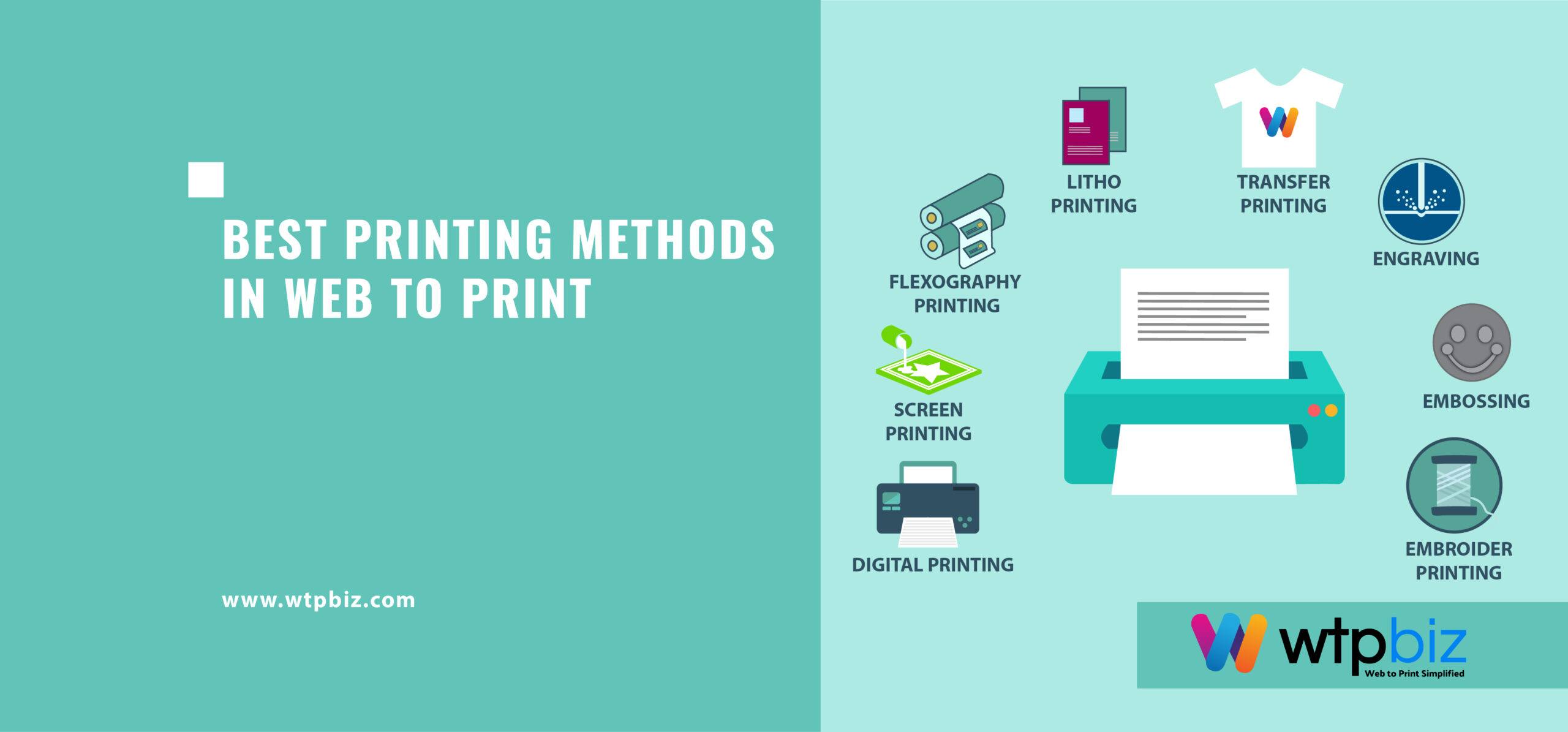 Best Printing Methods in Web to Print- 2021