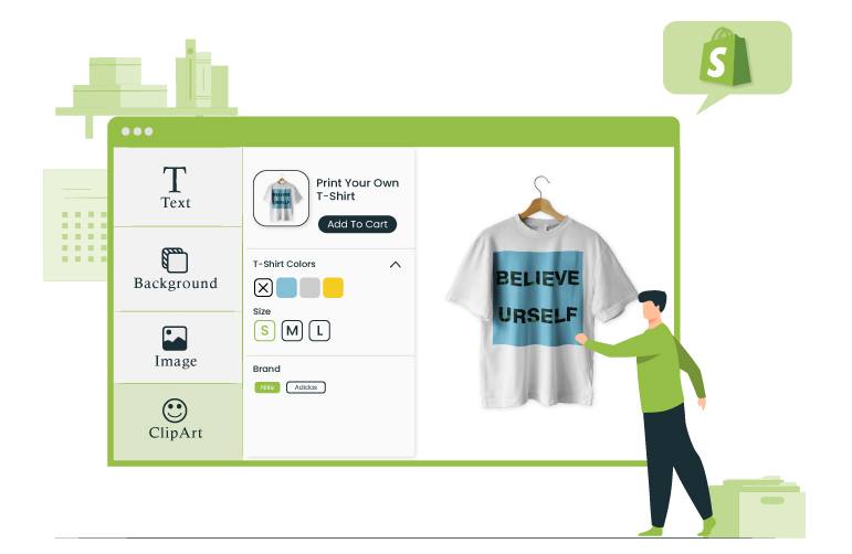 Shopify Product Designer tool Integration